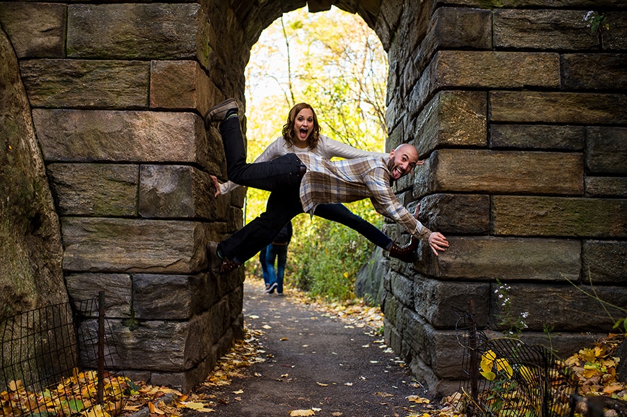 Silly engaged couple outtakes.