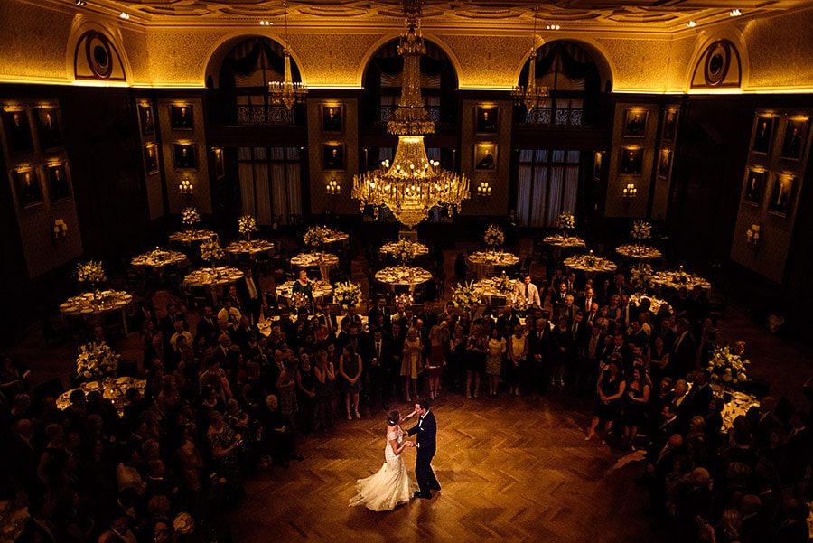 Bride & Groom during their first dance at the Union League in Philadelphia, PA.